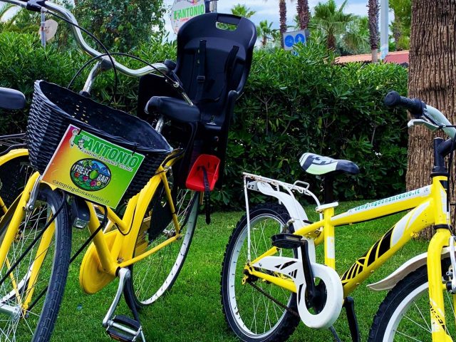 10.8 in verticale BICI NOLEGGIO FRESCOBAR 2 TAGLIE CON SOGGIOLINO